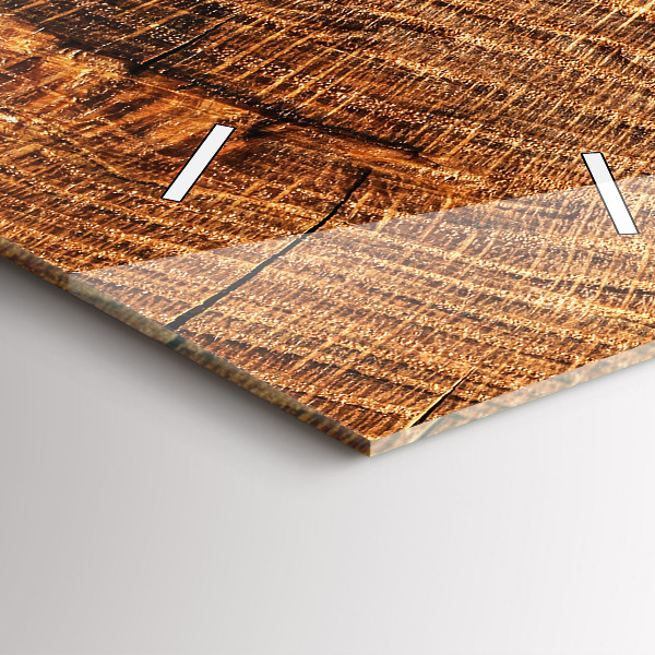 Horloge rectangulaire verticale Bois décoratif