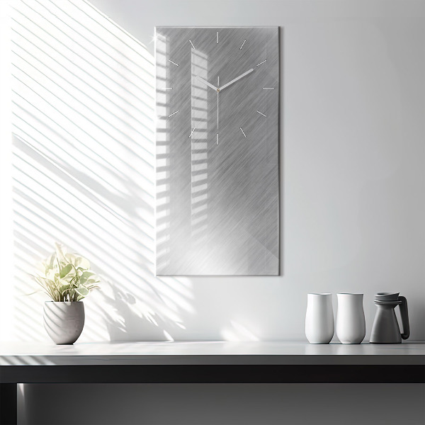 Horloge rectangulaire verticale Mur métallique