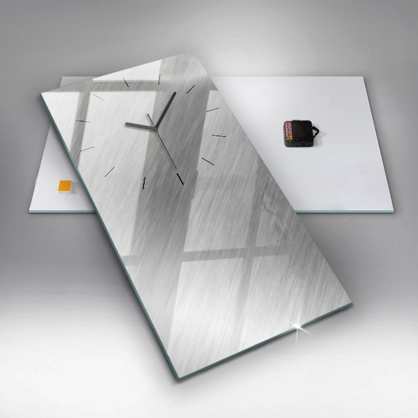 Horloge rectangulaire verticale Mur métallique