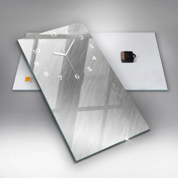 Horloge rectangulaire verticale Mur métallique
