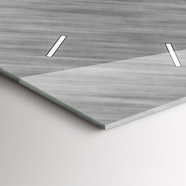 Horloge rectangulaire verticale Mur métallique