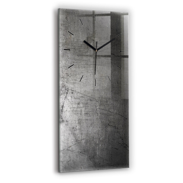 Horloge rectangulaire verticale Mur métallique