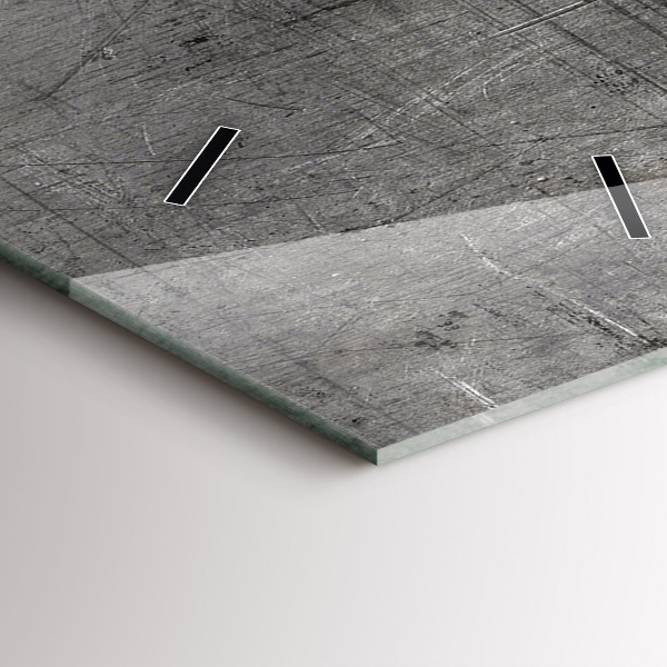 Horloge rectangulaire verticale Mur métallique