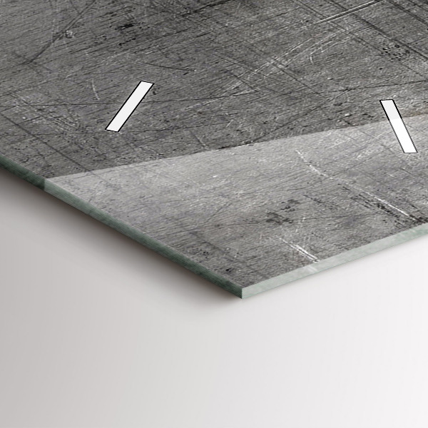 Horloge rectangulaire verticale Mur métallique