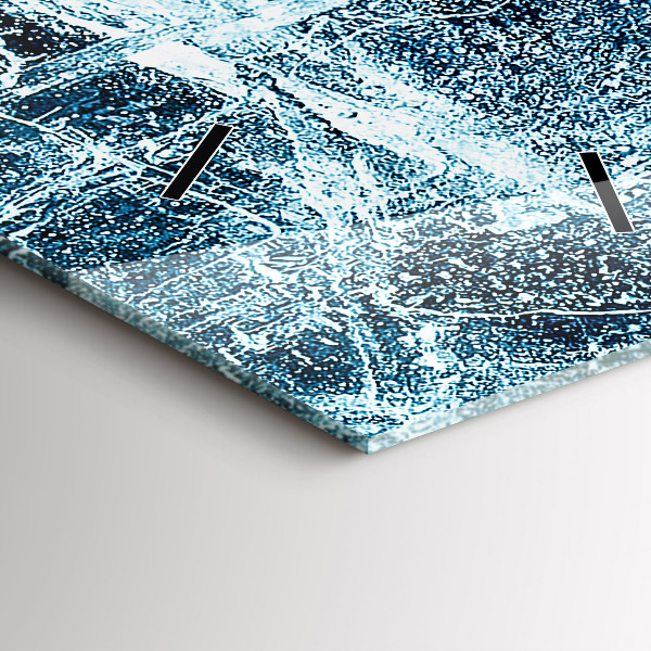 Horloge rectangulaire verticale Mur gelé