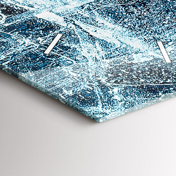 Horloge rectangulaire verticale Mur gelé