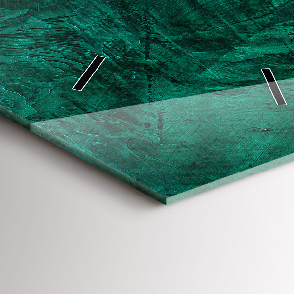 Horloge rectangulaire verticale 'Mur d''émeraude'