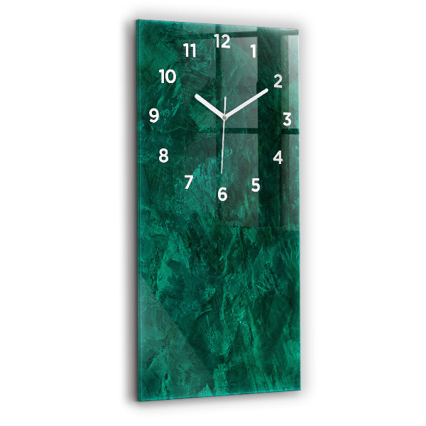 Horloge rectangulaire verticale 'Mur d''émeraude'