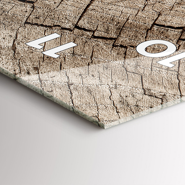 Horloge rectangulaire verticale Vieille souche de bois