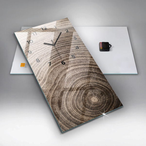 Horloge rectangulaire verticale Tronc