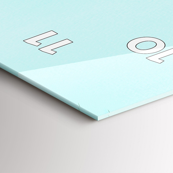 Horloge rectangulaire verticale Palmiers verts