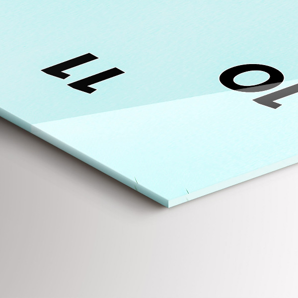 Horloge rectangulaire verticale Palmiers verts