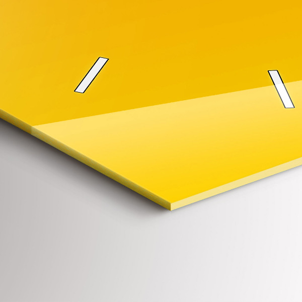 Horloge rectangulaire verticale Orange