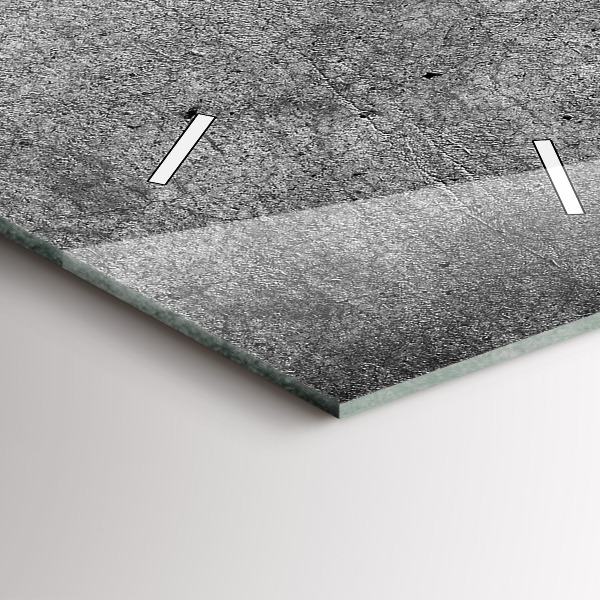 Horloge rectangulaire verticale Mur industriel