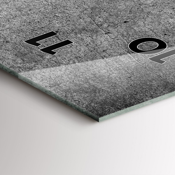 Horloge rectangulaire verticale Mur industriel