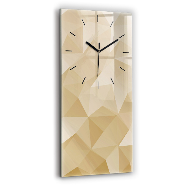 Horloge murale verticale Triangles abstraits