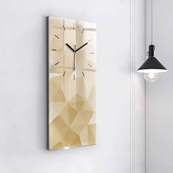 Horloge murale verticale Triangles abstraits
