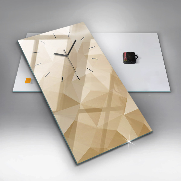 Horloge murale verticale Triangles abstraits