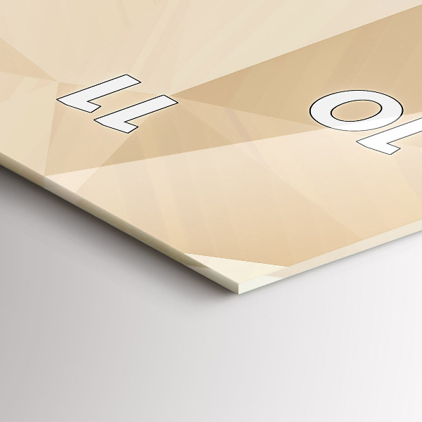 Horloge murale verticale Triangles abstraits