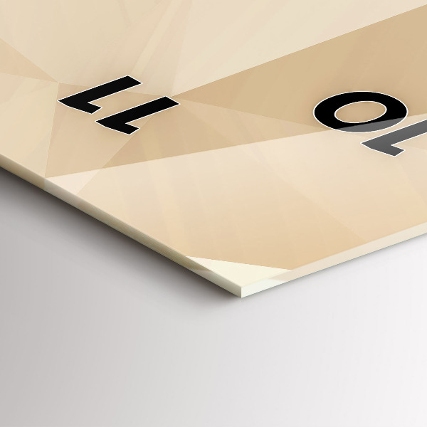 Horloge murale verticale Triangles abstraits