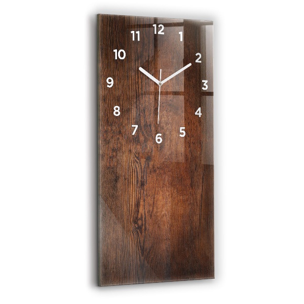 Horloge murale verticale Vieux bois
