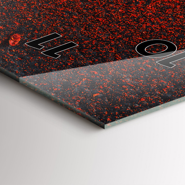 Horloge murale verticale assaisonnement au poivron rouge