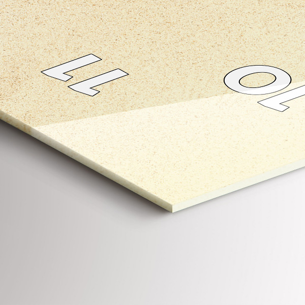 Horloge murale verticale Abstraction dorée