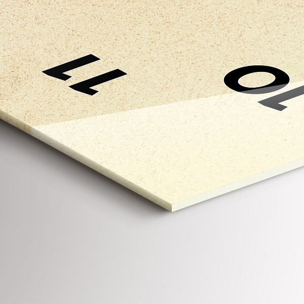 Horloge murale verticale Abstraction dorée