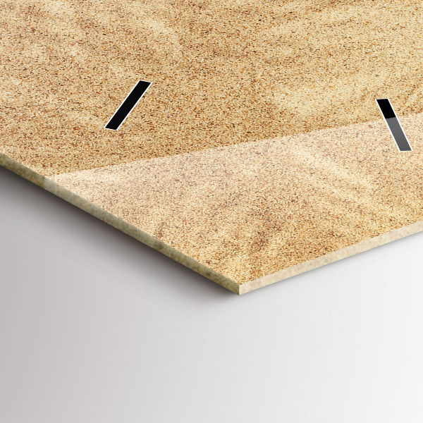 Horloge murale verticale Abstraction dorée