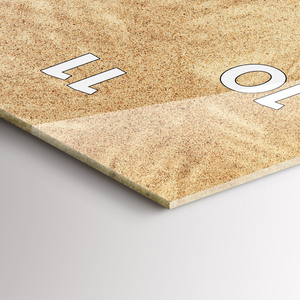 Horloge murale verticale Abstraction dorée