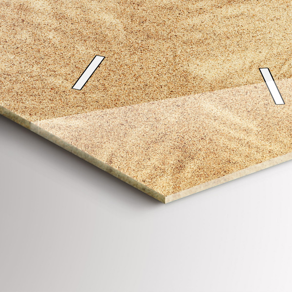 Horloge murale verticale Abstraction dorée