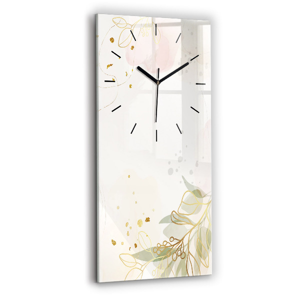 Horloge murale verticale Abstraction pastel
