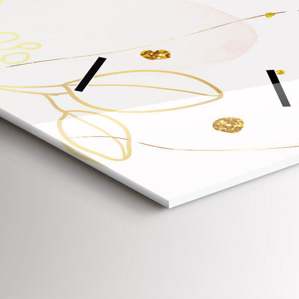 Horloge murale verticale Abstraction pastel