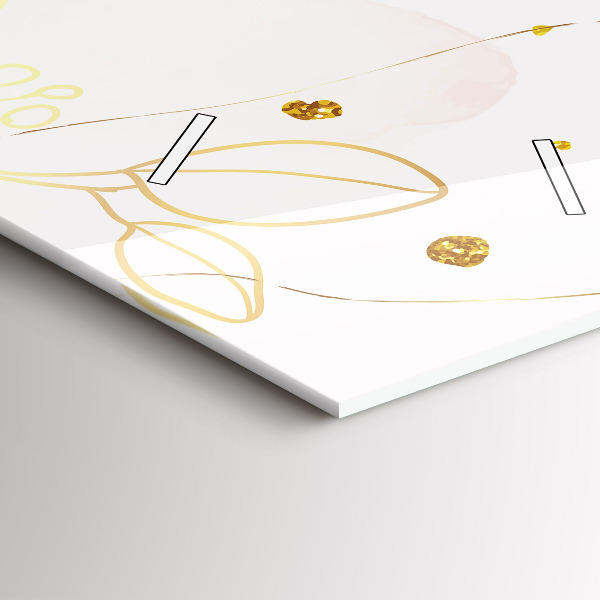 Horloge murale verticale Abstraction pastel