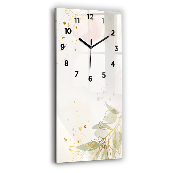 Horloge murale verticale Abstraction pastel