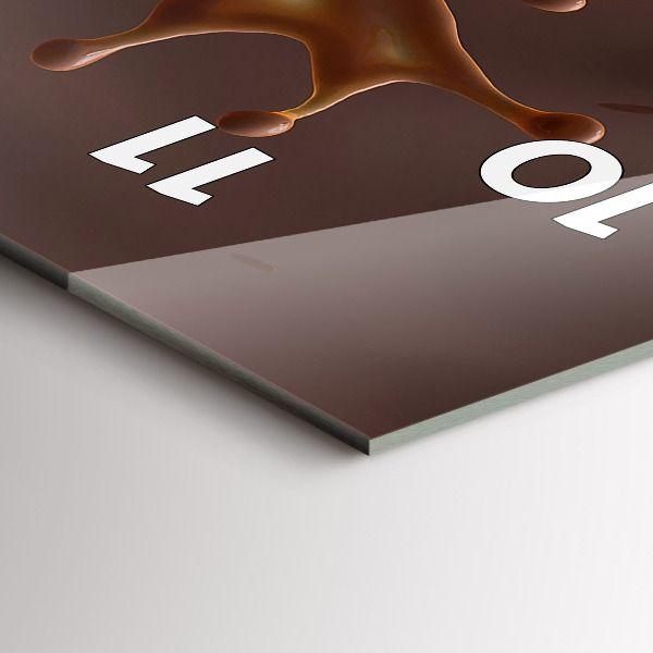 Horloge murale verticale Vagues de cacao