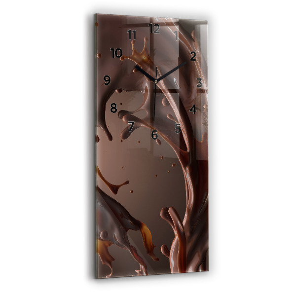 Horloge murale verticale Vagues de cacao