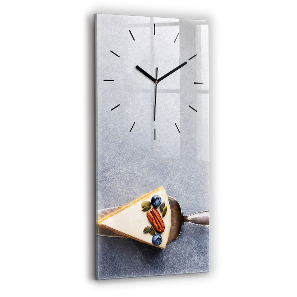 Horloge murale verticale Un morceau de gâteau