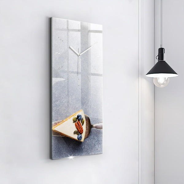 Horloge murale verticale Un morceau de gâteau