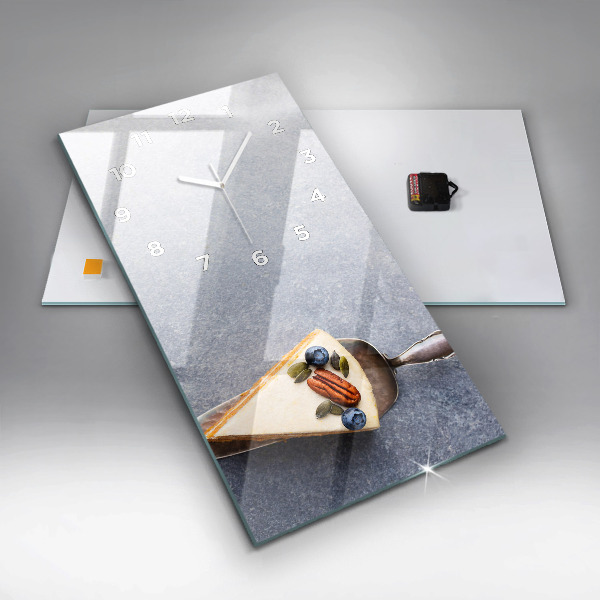 Horloge murale verticale Un morceau de gâteau