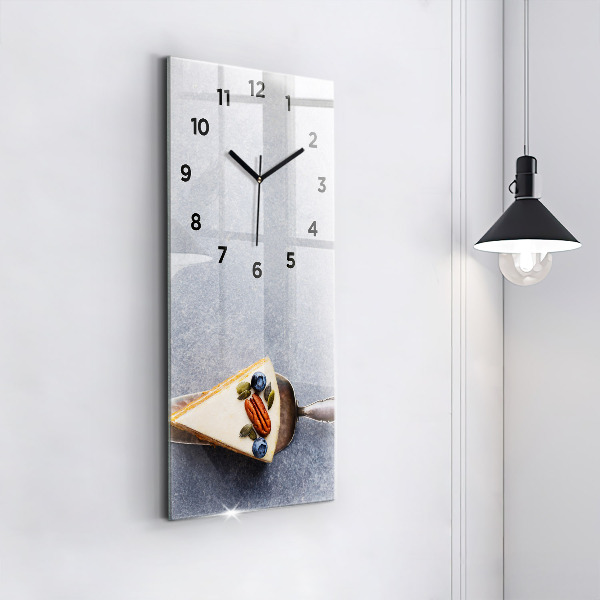 Horloge murale verticale Un morceau de gâteau