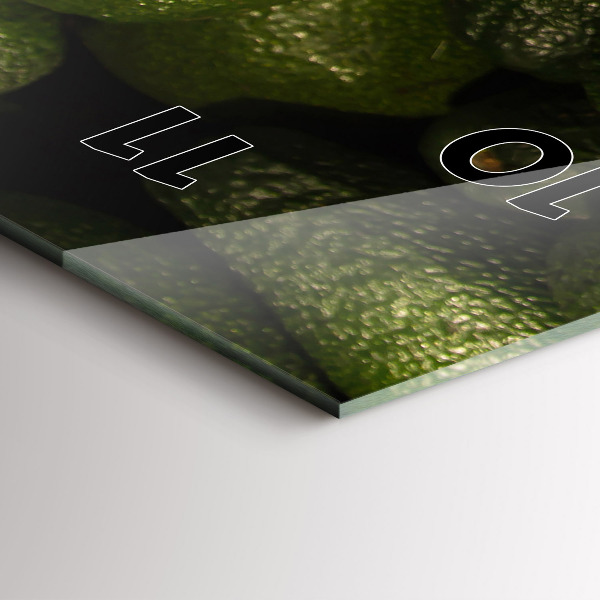 Horloge murale verticale Avocat