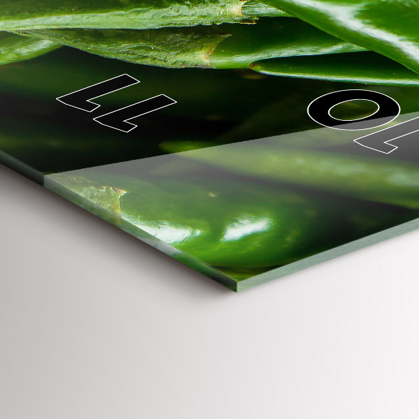 Horloge murale verticale Poivron vert