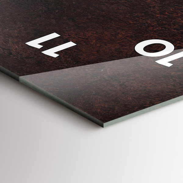 Horloge murale verticale Une tasse de café