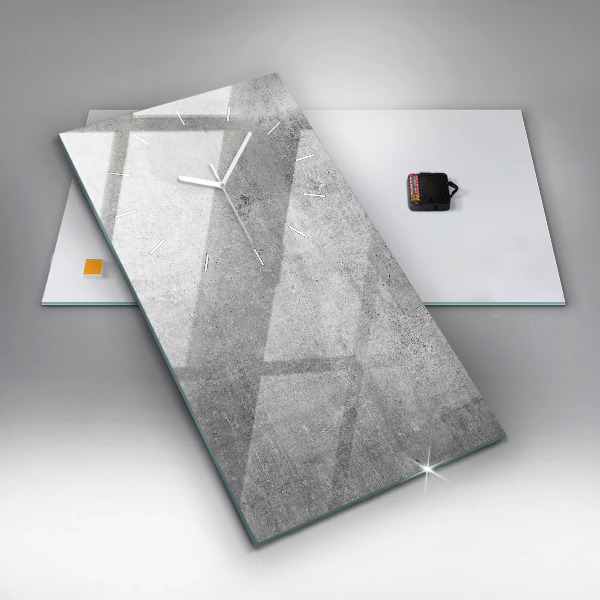 Horloge murale verticale Mur brut