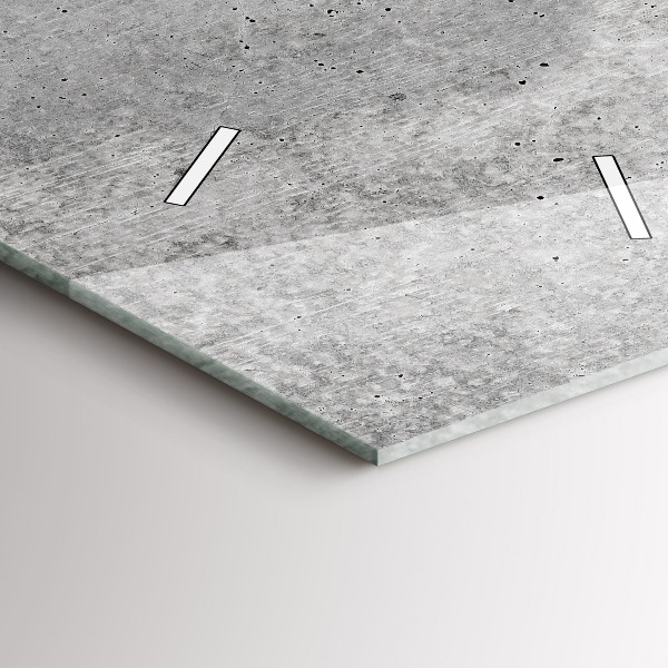 Horloge murale verticale Mur brut