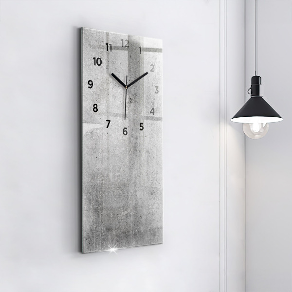 Horloge murale verticale Mur brut