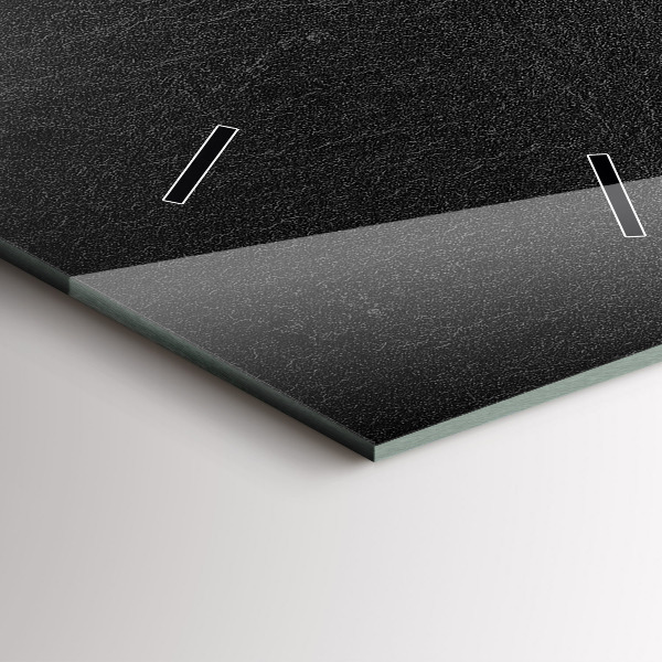 Horloge murale verticale Roche sombre