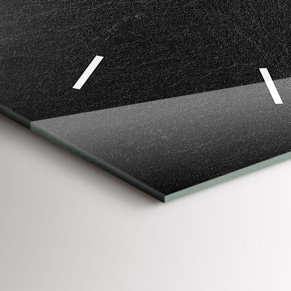 Horloge murale verticale Roche sombre