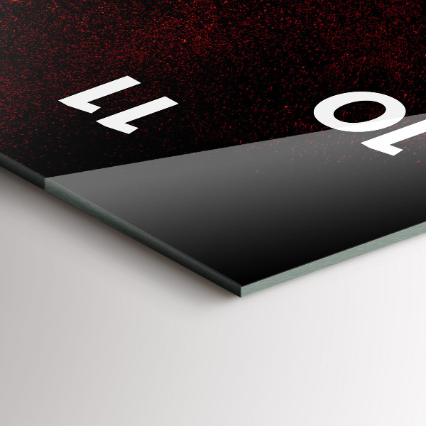 Horloge murale verticale Piments